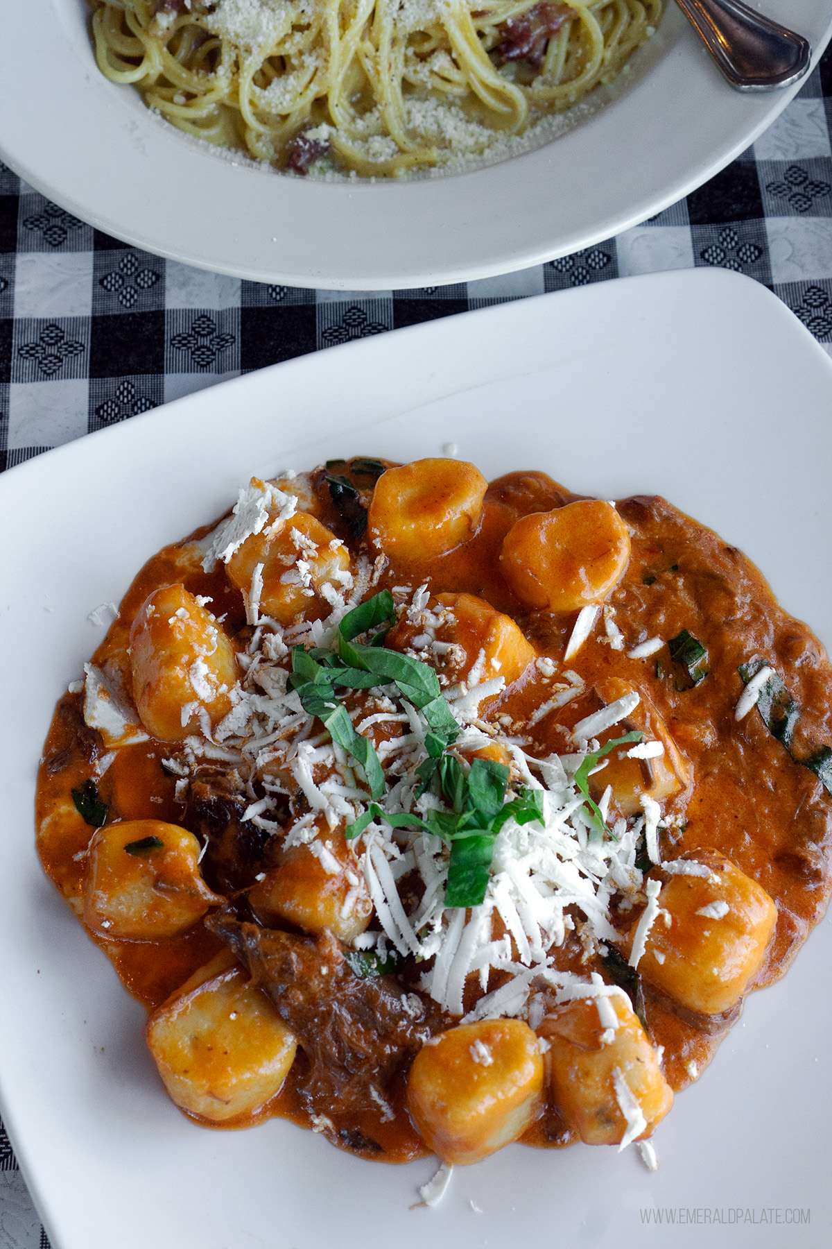 gnocchi in short rib ragu from one of the best restaurants in Olympia, WA