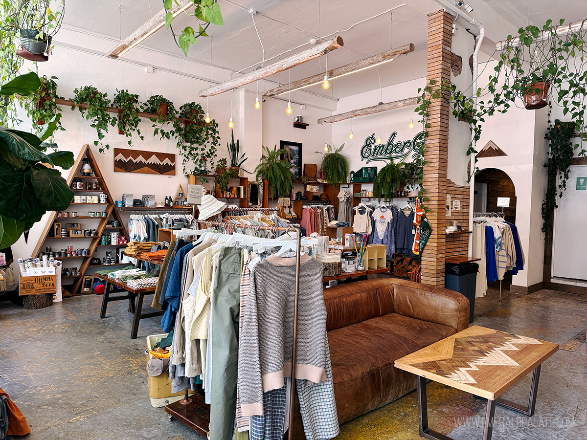 inside Ember Goods, a downtown Oly shop