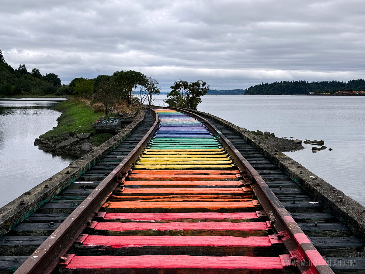 Rainbow railroad, one of the best things to do in Olympia, WA