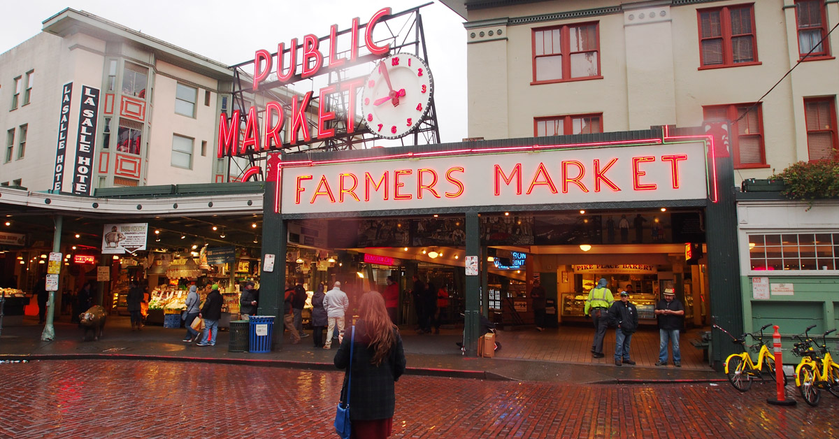 Facebook image of the Pike Place Market sign