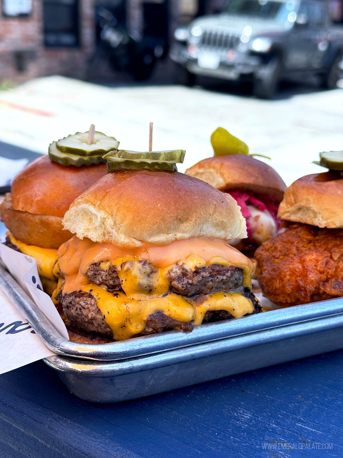 Burger sliders from one of the best hidden gem restaurants in San Diego