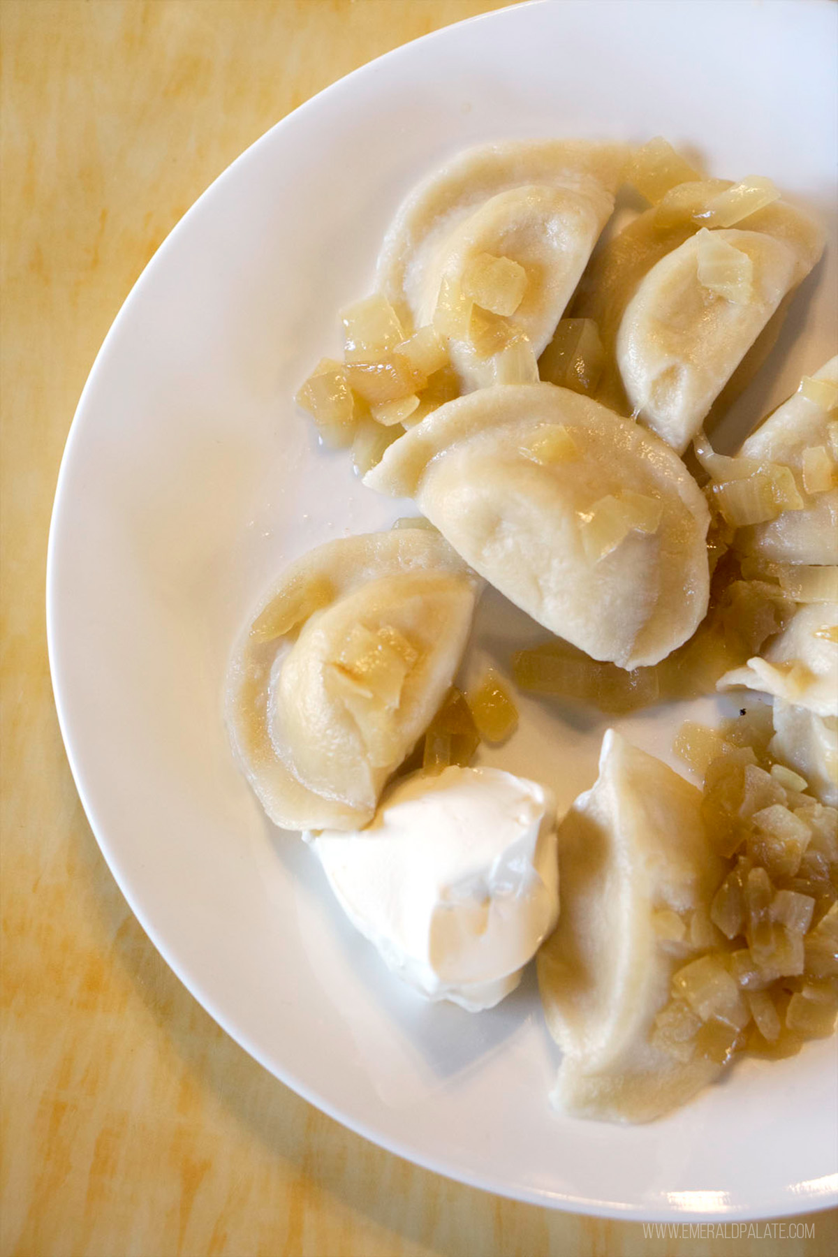 pierogies from one of the best Tacoma restaurants