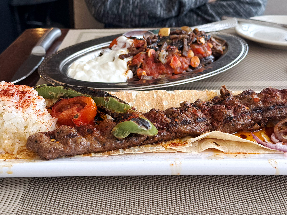 kebab from one of the best Mediterranean restaurants in Seattle