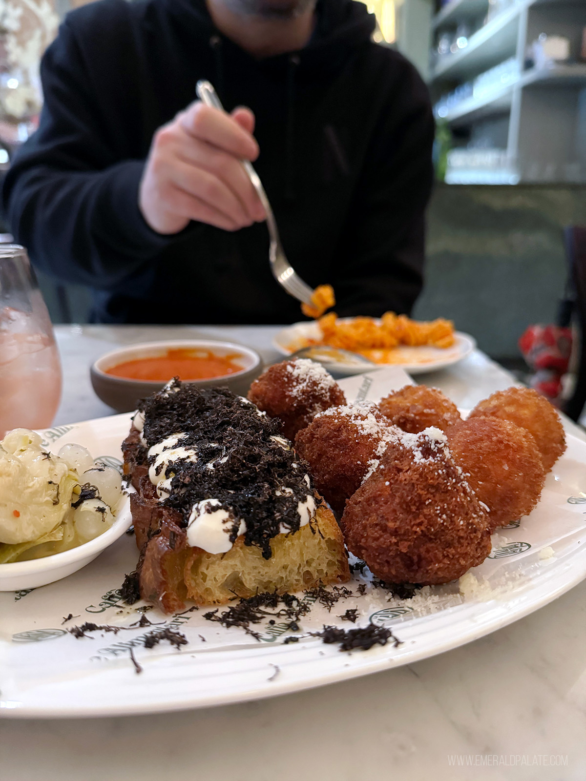 plate of aperitivo small bites from one of the hidden gem restaurants in Vancouver BC