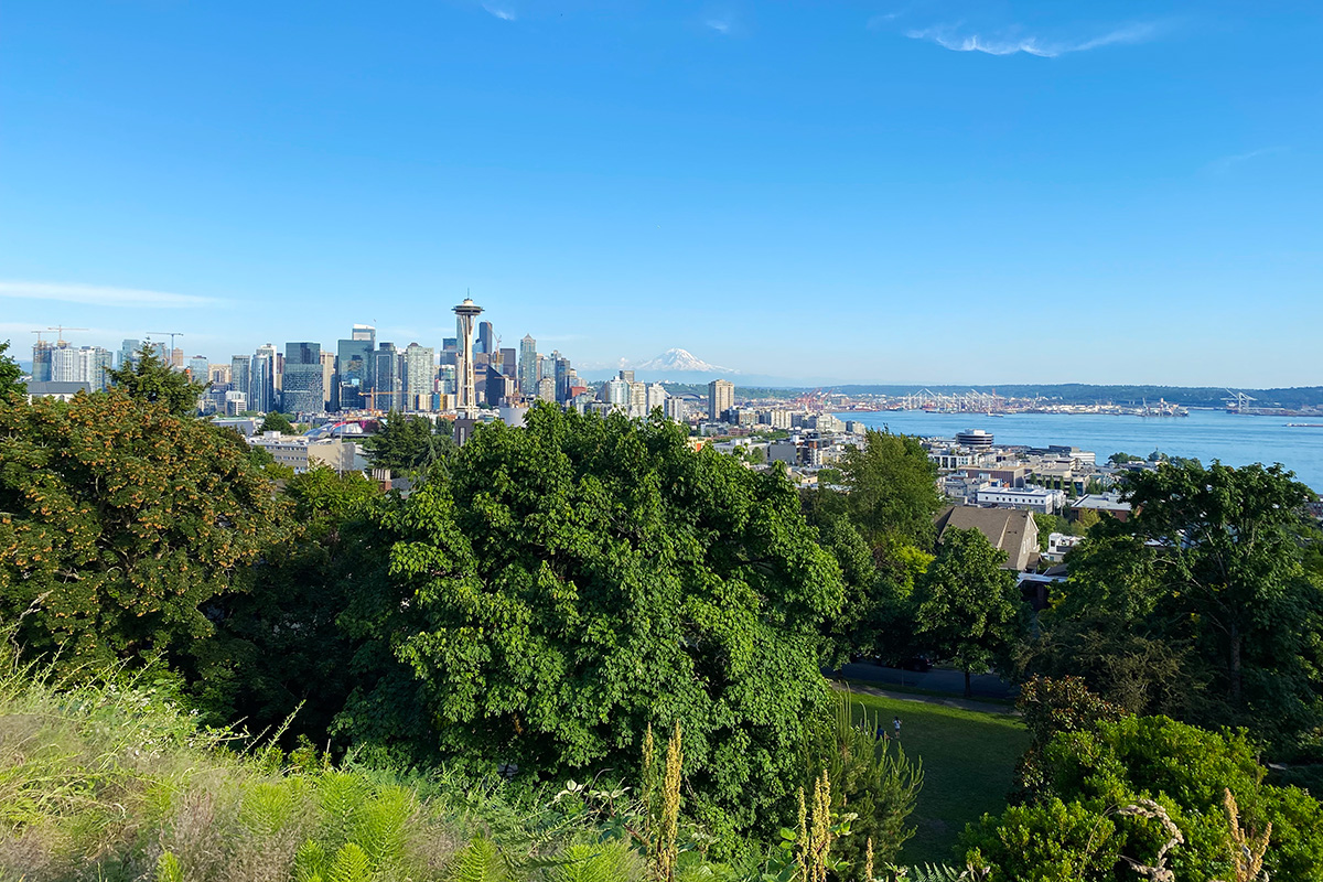 view from Kerry Park, one of the free things to do in Seattle