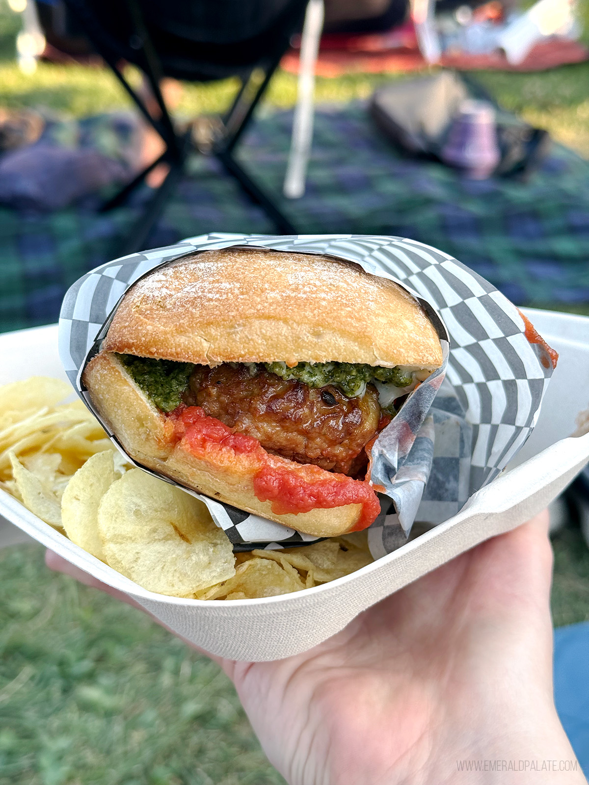 meatball sub from one of the best Seattle food trucks