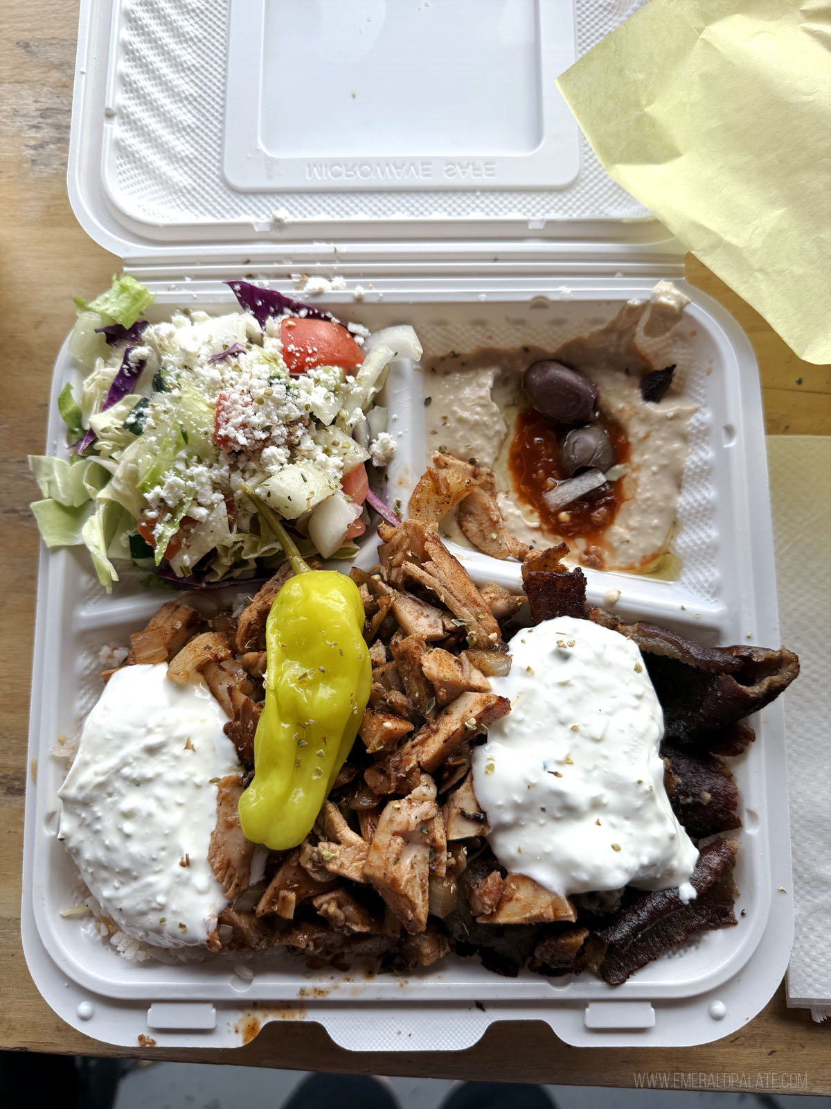 shawarma plate from one of the best Seattle food trucks