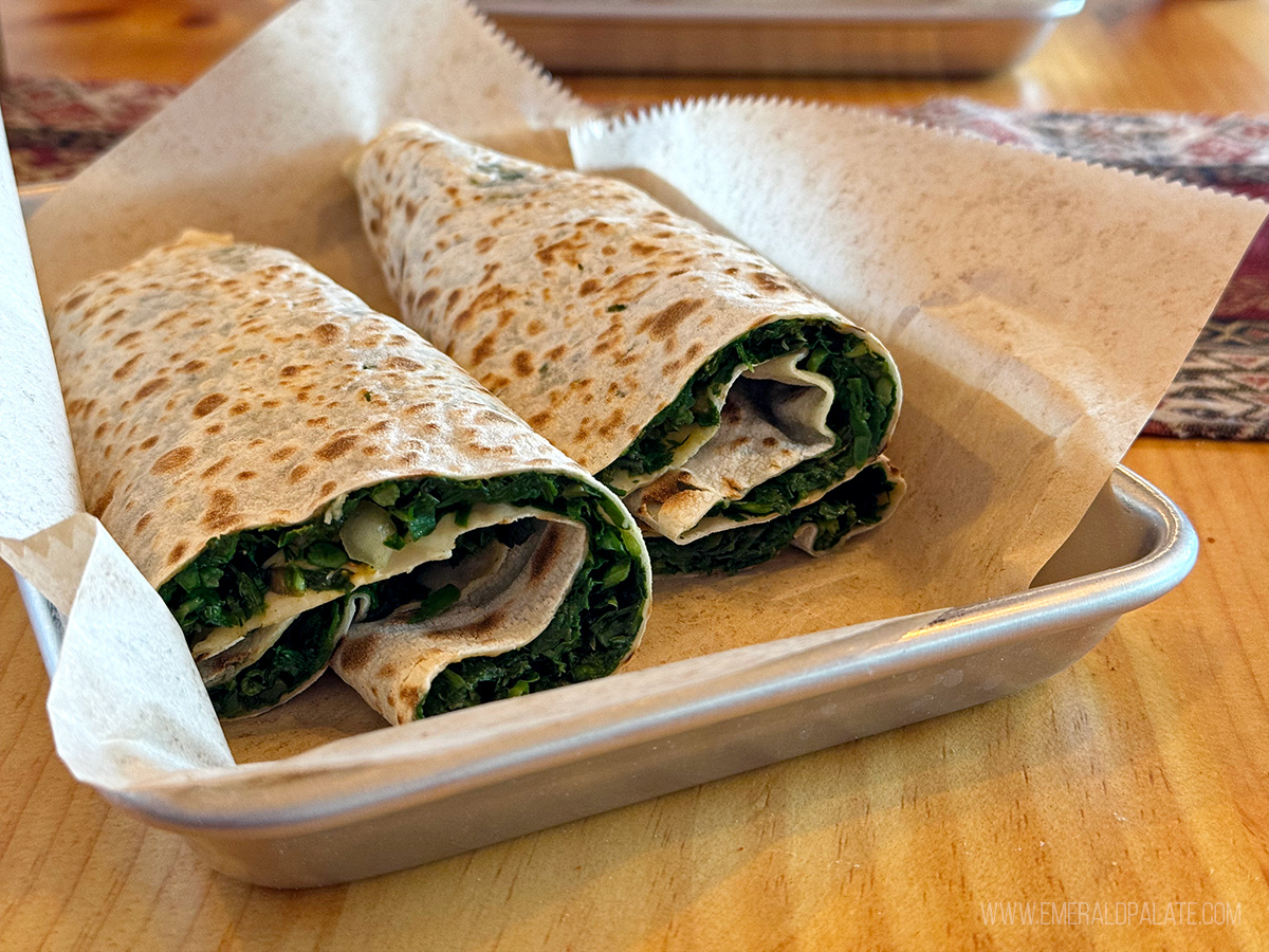 Armenian flatbread wrap