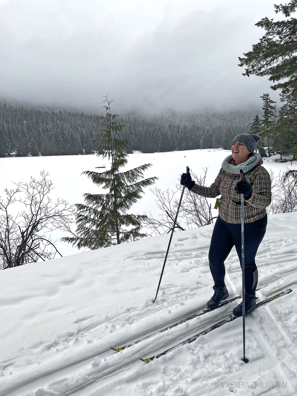 woman nordic skiing, one of the best things to do in winter in Whistler