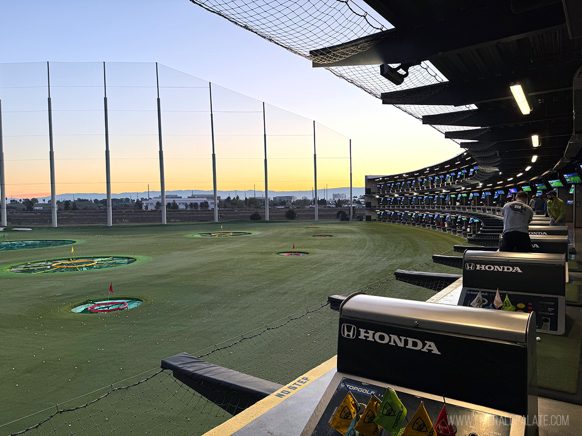 Topgolf, one of the best Seattle date night ideas