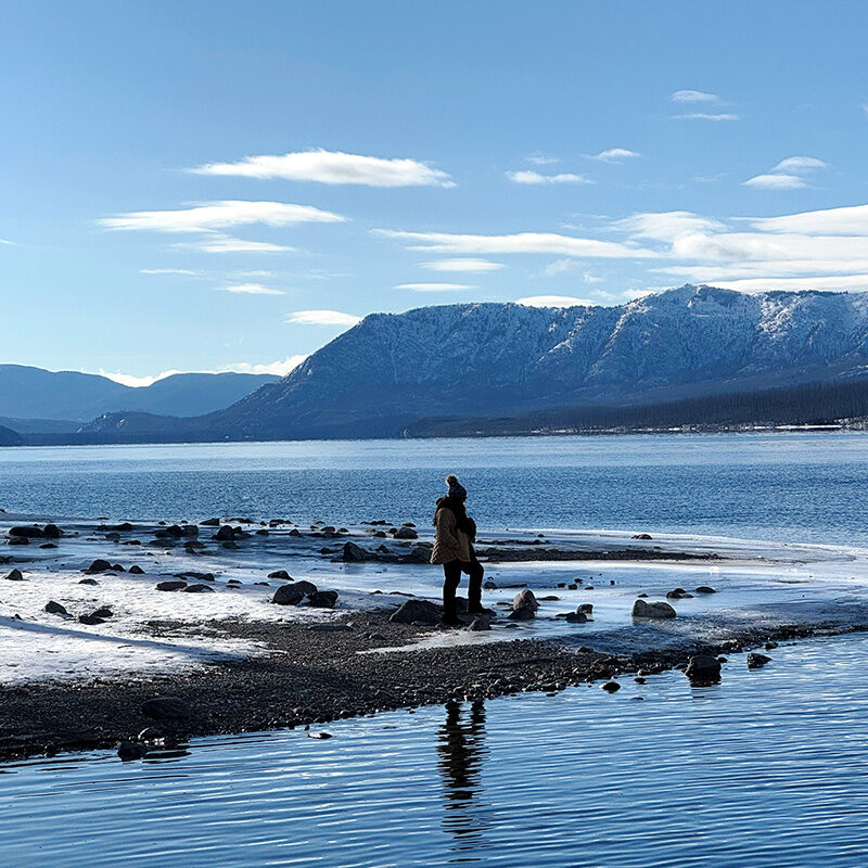 Best things to do in Glacier National Park in winter: walk Lake McDonald's shore