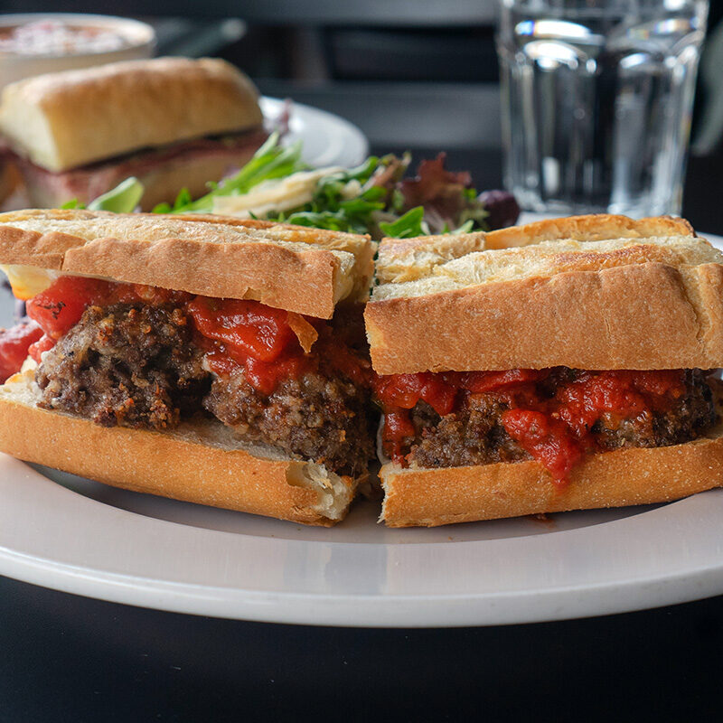 meatball sub from one of the best places to eat in Kalispell Montana