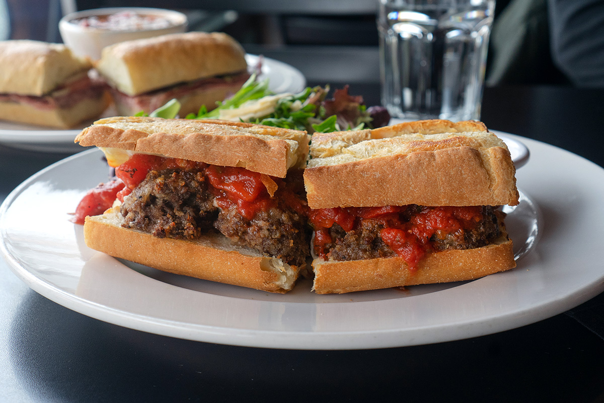 meatball sub from one of the best places to eat in Kalispell Montana