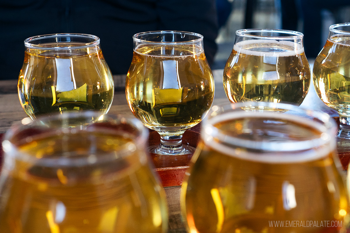 Sampler of ciders from a Kalispell cidery