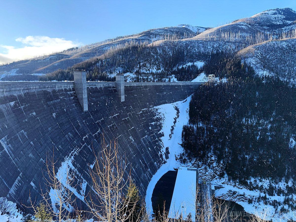 Hungry Horse Dam near Glacier National Park